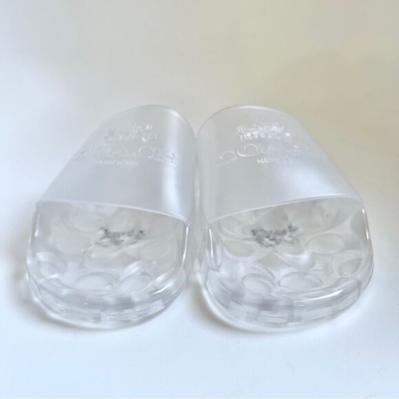 Coach Ulyssa Waterproof Slide Sandal in Clear US 5 MSRP $95 NEW - Picture 3 of 7
